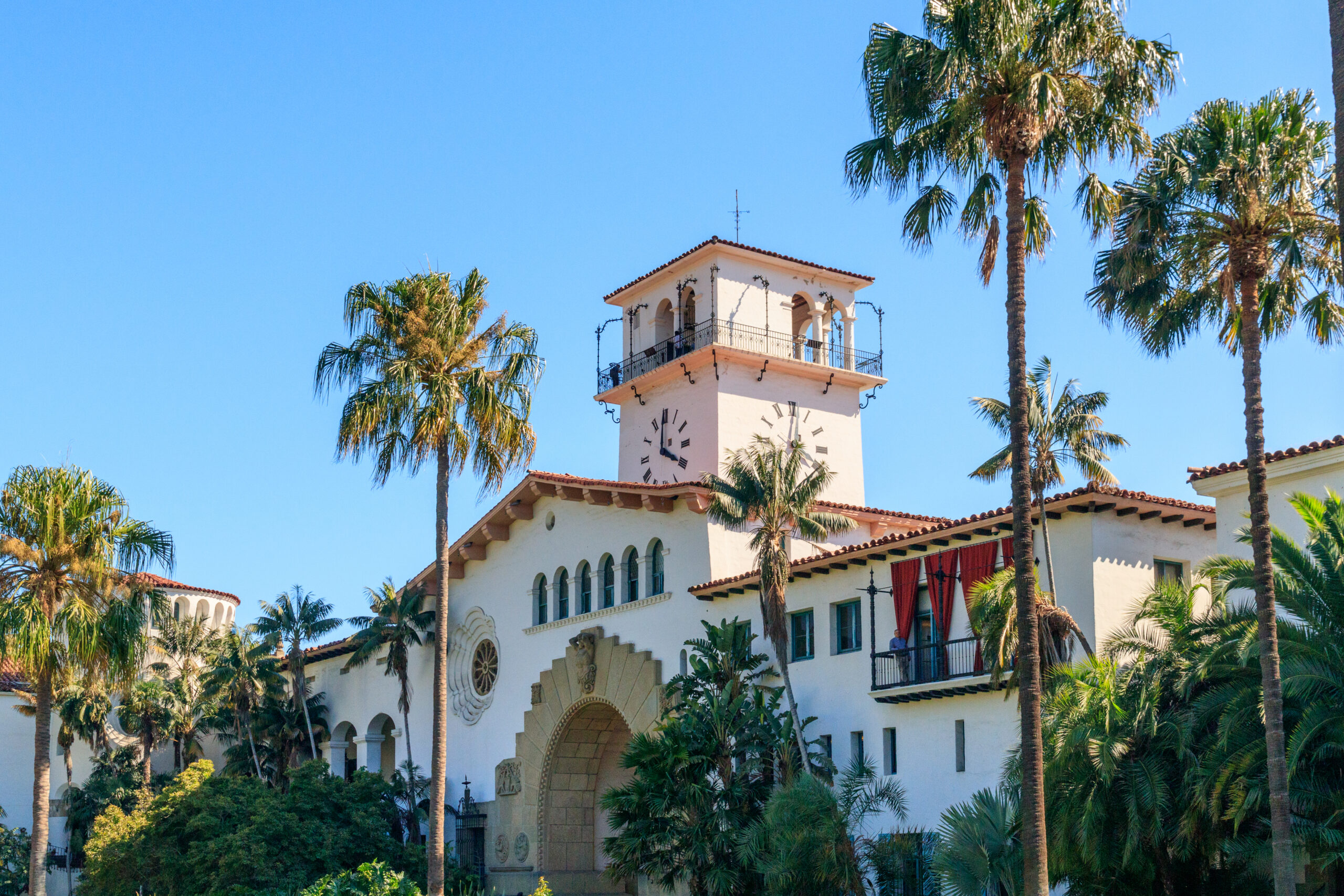 Exterior of Historic Santa Barbara County Courthouse